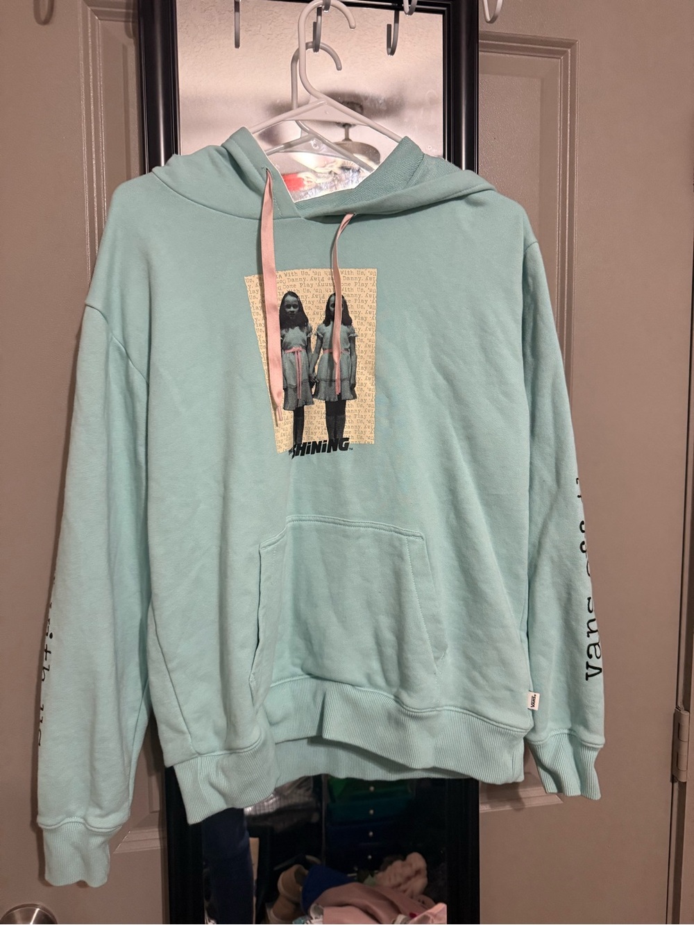 Vans The Shining  Graphic Hoodie with Pink Drawstrings